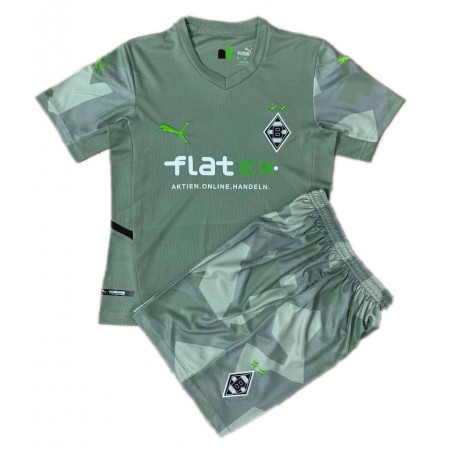 Fußballtrikots Borussia Monchengladbach Kinder Auswärts Trikotsatz 2021-2022 Fußballtrikots Borussia Monchengladbach Kinder Auswärts Trikotsatz 2021-2022